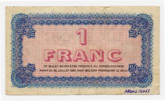 One-franc Note (France)