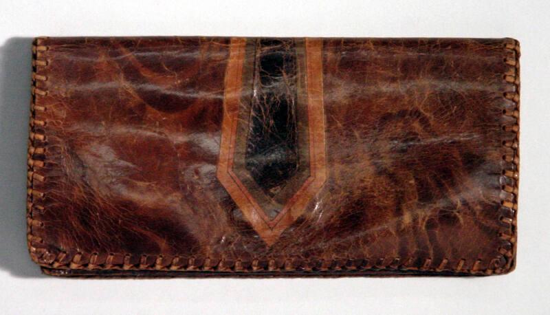 Tan Leather Wallet Purse