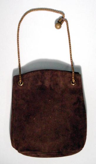 Brown Suede Wedding Handbag