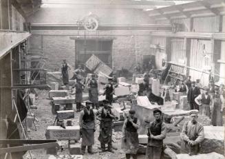 Masons at Erran Granite Works