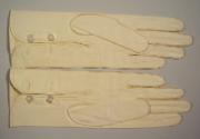 Pair of Long Cream Leather Gloves