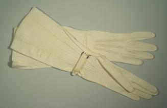 Long Cream Skin Gloves