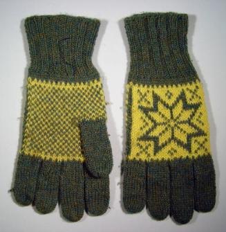 Pair Of Shetland Gloves