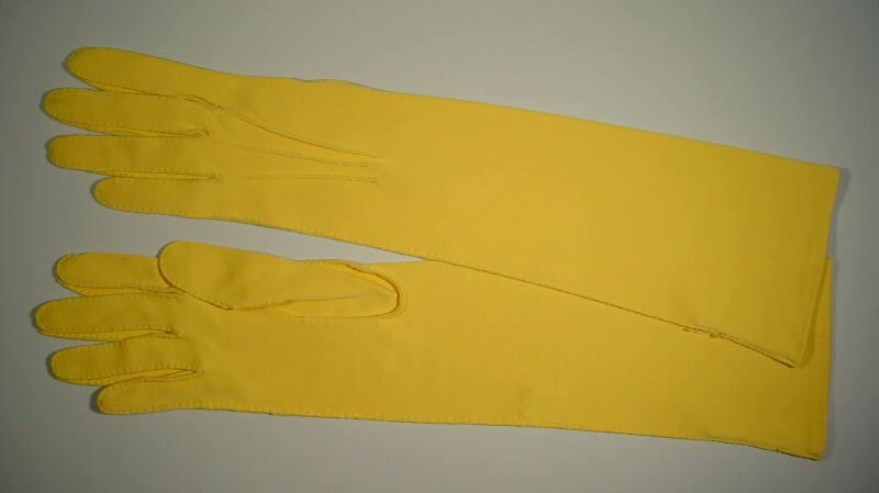 Yellow Nylon Gloves