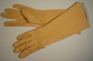 Beige Stitched Gloves