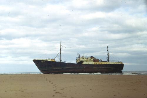 Polish trawler Nurzec ashore at Murcar