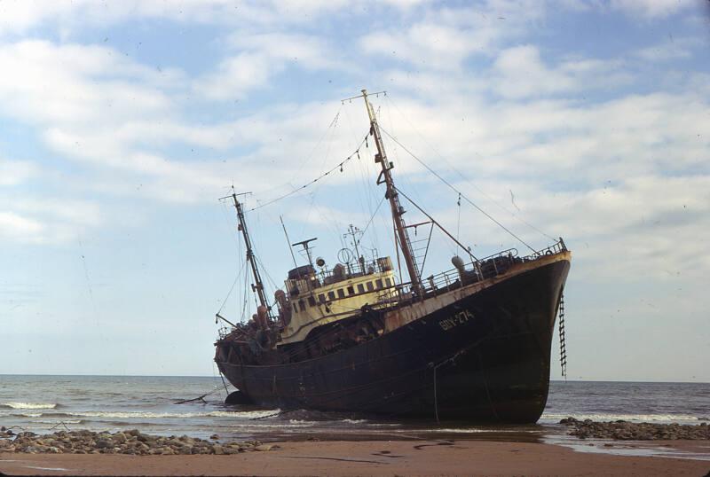 Polish trawler Nurzec ashore at Murcar