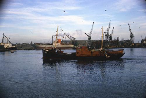 trawler Peaceful Star in Aberdeen harbour 