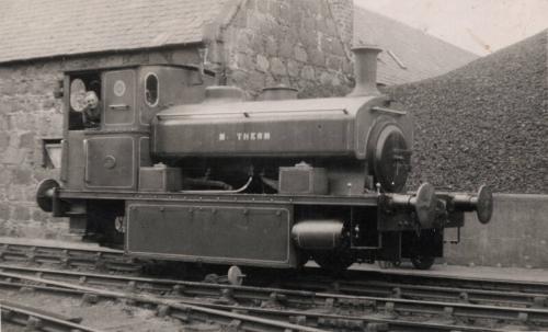 Driver Charles Hogg in Gasworks Locomotive Mr Therm