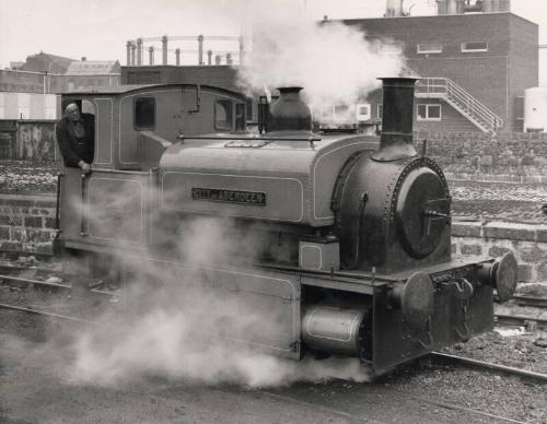 Driver Jock Fairweather in Gasworks Locomotive City of Aberdeen