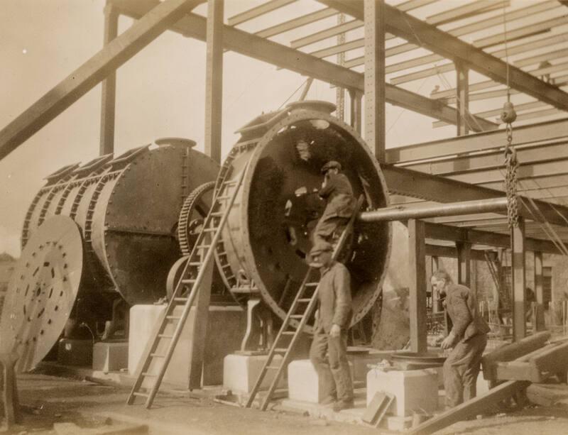 Assembly of Holmes Patent Rotary Brush Scrubbers, Gasworks