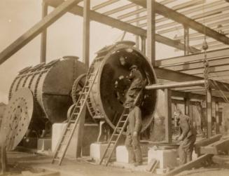 Assembly of Holmes Patent Rotary Brush Scrubbers, Gasworks