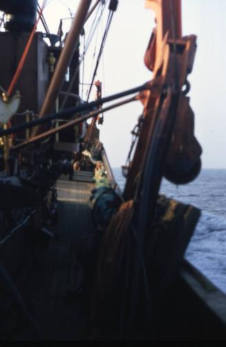 trawler Ben Heilem - showing the gallows frame