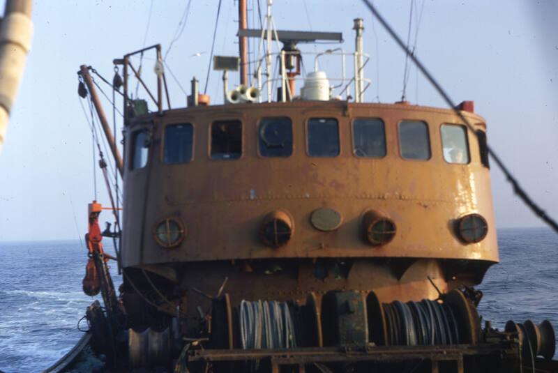 wheelhouse of the trawler Ben Heilem 