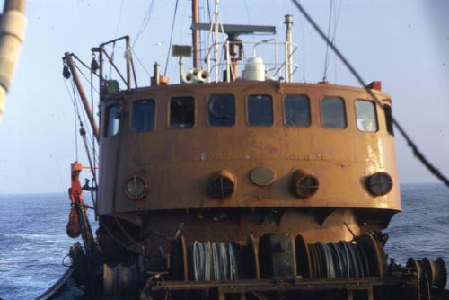 wheelhouse of the trawler Ben Heilem 