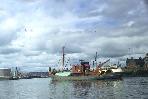 trawler Ben Tarbert in Aberdeen harbour