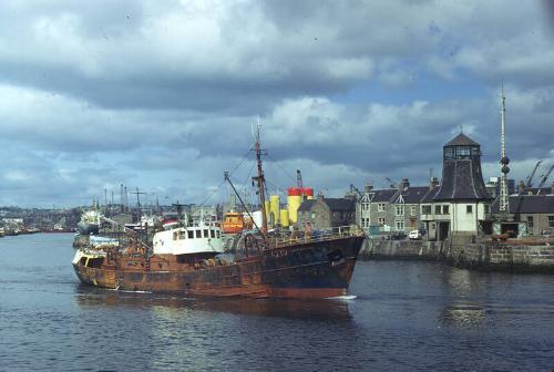 trawler Scottish Queen in Aberdeen harbour