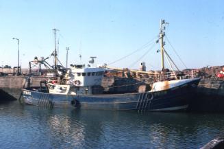 Peterhead trawler Silver Lining in Aberdeen harbour 