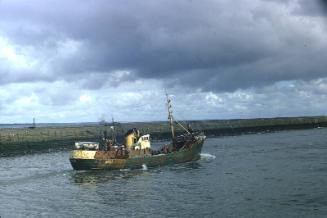 trawler Stratherrick in Aberdeen harbour