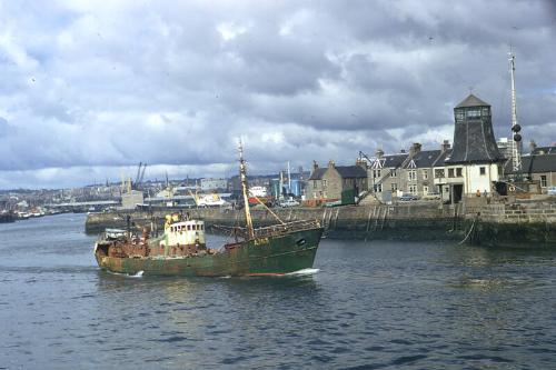 trawler Stratherrick in Aberdeen harbour