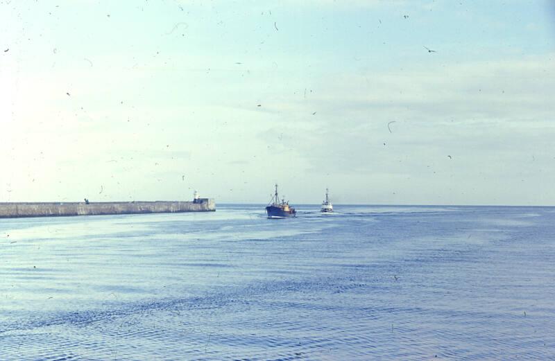 unidentified trawler in Aberdeen harbour