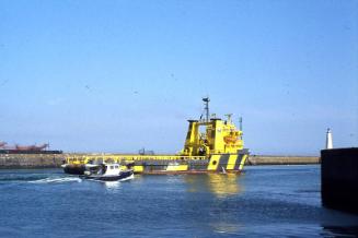 Viking supply vessel in Aberdeen harbour