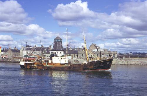 trawler Burwood at Aberdeen Harbour