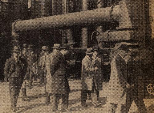 Town Councillors Visit Gasworks