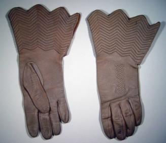 Pair of Grey Leather Gloves