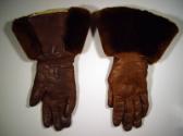 Brown and Tan Gauntlet Gloves