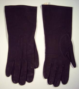 Ladies Black Suede Gloves