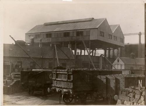 Wagons by Purifiers at Gasworks