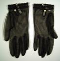 Ladies Nylon Evening Gloves (Lace And Bead Trim)