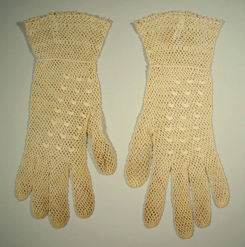 Crochet Cotton Bracelet Length Gloves