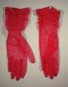 Ladies Nylon Bracelet Length Gloves (With Ruching)