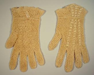 Bracelet-Length Cotton Crochet Gloves