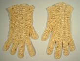 Bracelet-Length Cotton Crochet Gloves