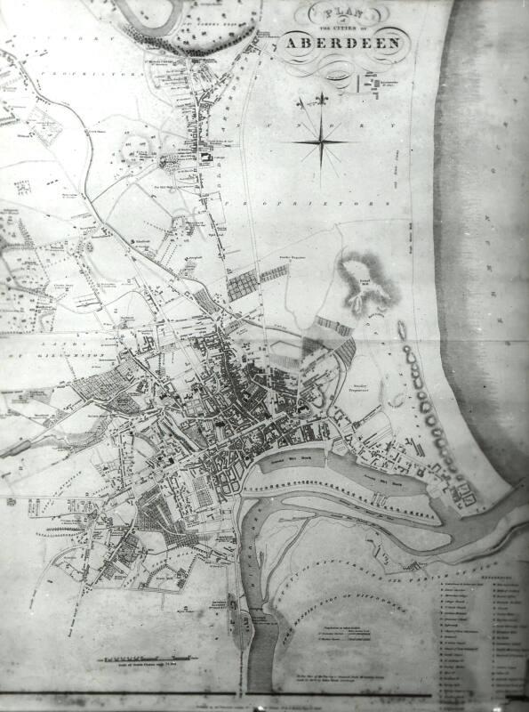 Plan of Aberdeen - Map of 1840