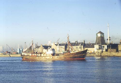 trawler Glenstruan in Aberdeen harbour 