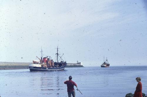 Trawler Jacamar leaving Aberdeen harbour 
