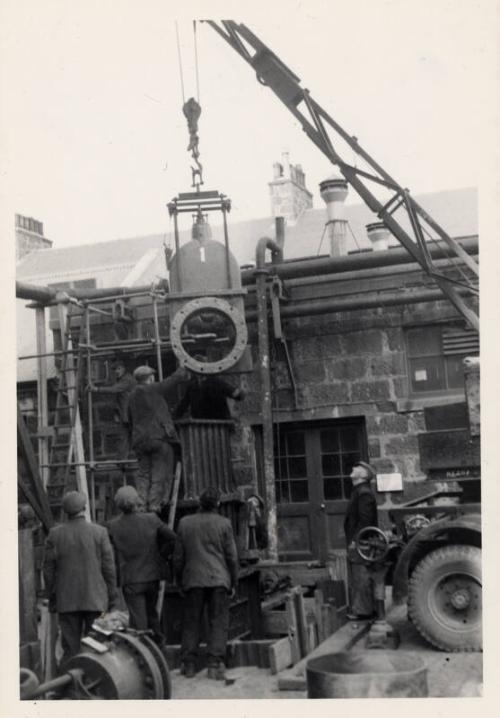 Line Valve and Box Being Fitted Opposite Booster Station