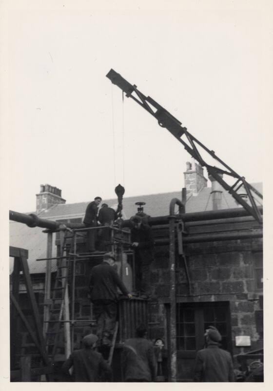 Line Valve and Box Being Fitted Opposite Booster Station