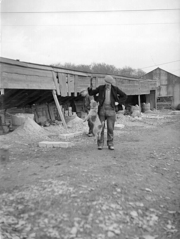 Men At Worksheds-2 Glass Negatives