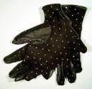 Ladies Short Polka-Dot Gloves