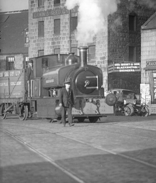 Locomotive At Regent Quay-Glass Negative