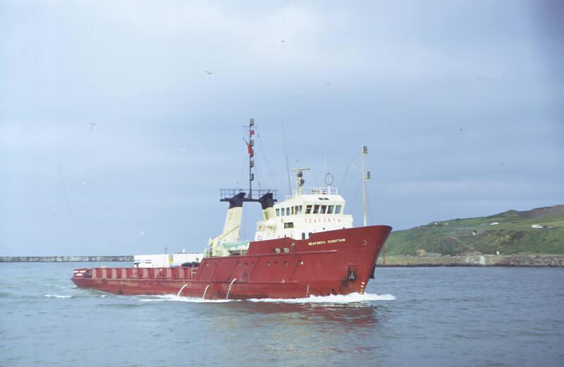 offshore supply vessel Seaforth Chieftain in Aberdeen harbour