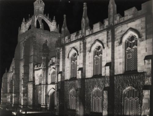 King's College Floodlit by Gas