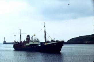 unidentified trawler in Aberdeen harbour