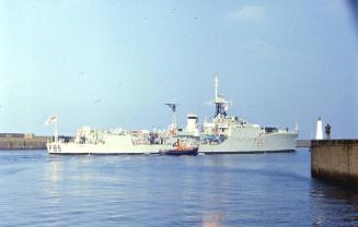 frigate HMS Keppel in Aberdeen harbour