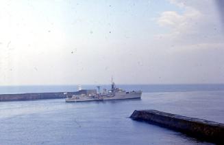 frigate HMS Malcolm in Aberdeen harbour